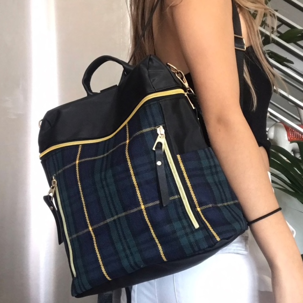 LAST - GWENN Plaid Backpack - Picture 5 of 5